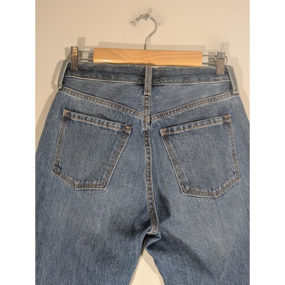 Old Navy Womens Blue Taper Mid Rise Jeans Sz 0 Streetwear Baggy Capsule Classic - Picture 6 of 9
